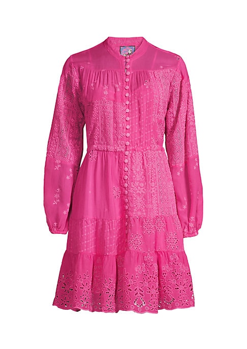 Floral Eyelet Mini Dress