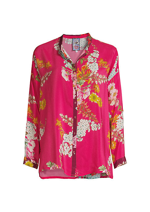 Floral Silk Blouse