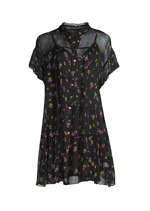 Floral Chiffon Minidress