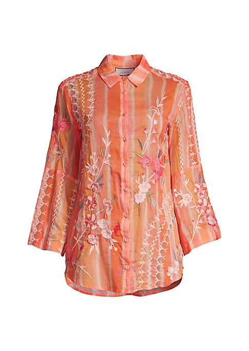 Floral Silk Blend Shirt