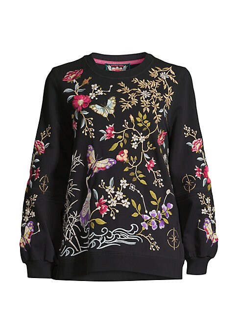 Garden Embroidery Sweatshirt