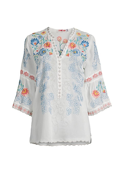 Floral V-Neck Blouse