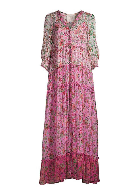 Floral Silk Elegance Dress