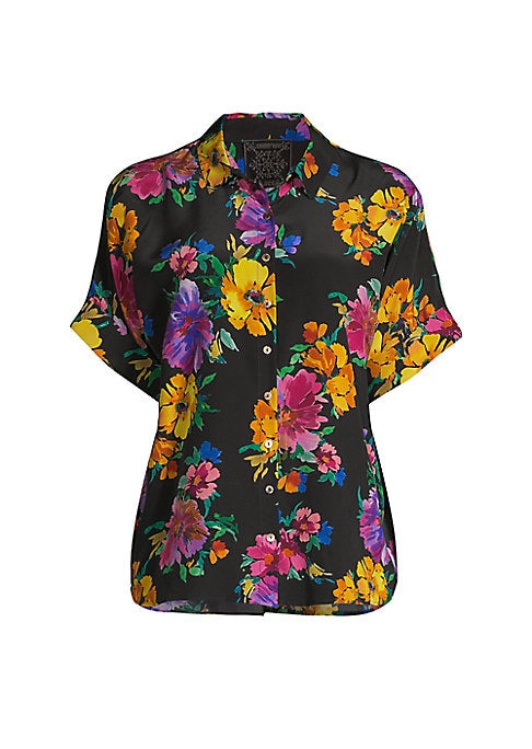 Floral Silk Charm Blouse