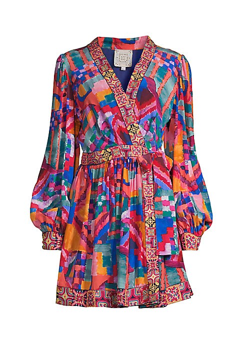 Dreamy Silk Wrap Mini Dress
