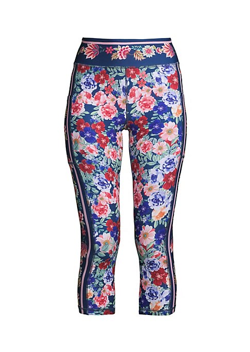 Floral Capri Comfort Leggings