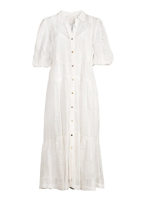 Silk-Cashmere Tiered Dress