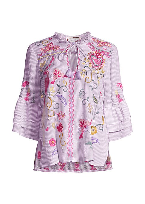 Floral Ruffle Blouse