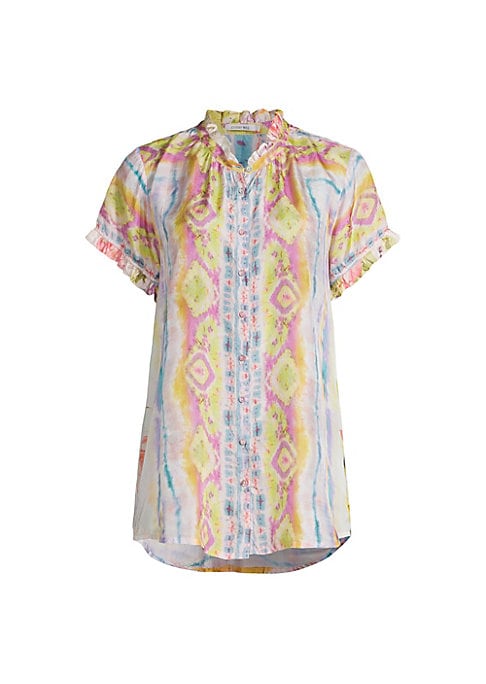 Silk Ruffle Tunic