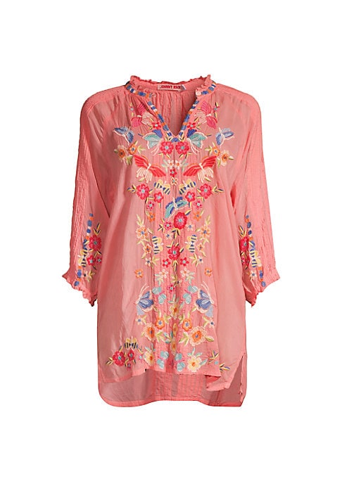 Floral Ruffle Tunic