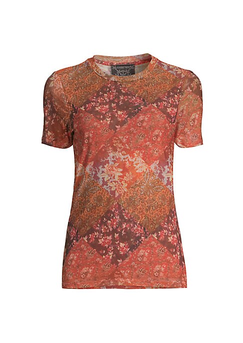 Floral Mesh T-Shirt