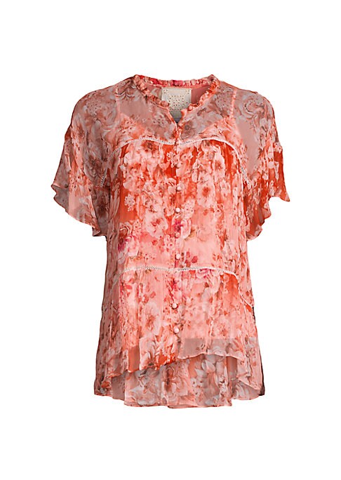 Floral Silk Blouse Delight
