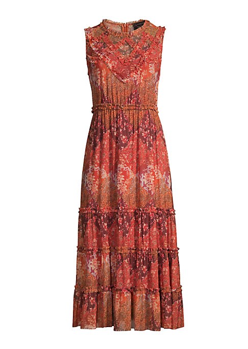 Floral Ruffle Midi Dress