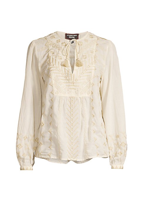 Embroidered Cotton Chic Blouse