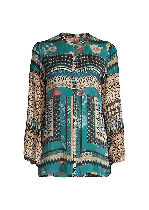 Geometric Print Tunic Top