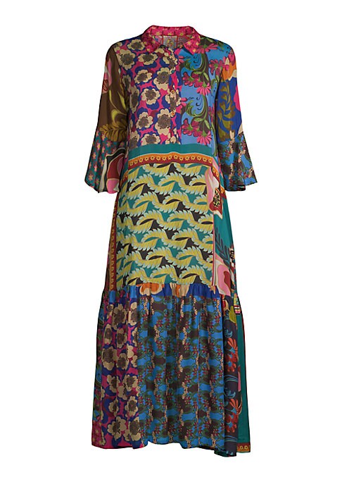 Floral Patchwork Maxi Dress