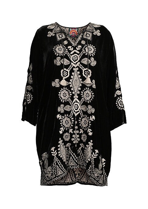 Charming Velvet Tunic Dress