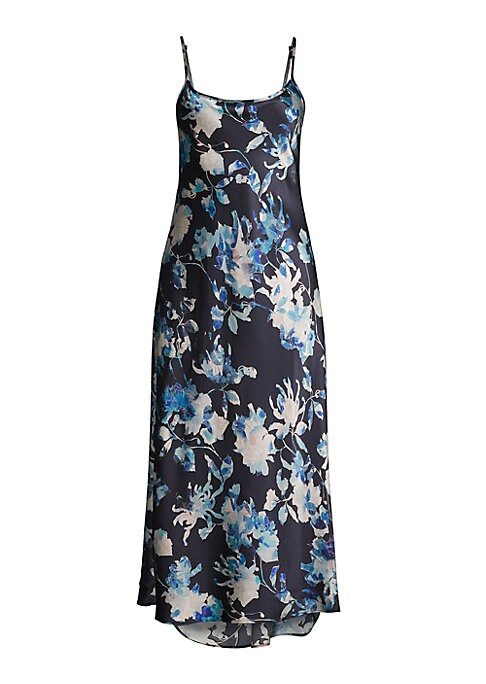 Floral Silk Slip Dress