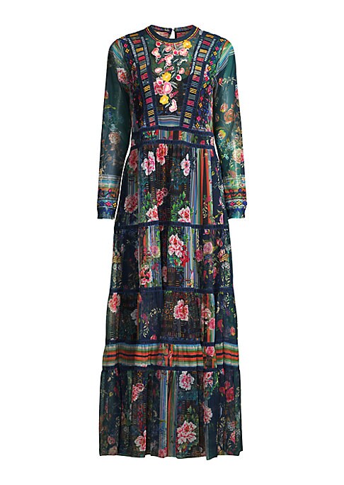 Floral Sheer Mesh Dress