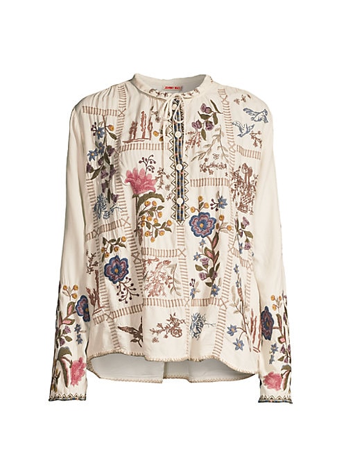 Embroidered Floral Blouse