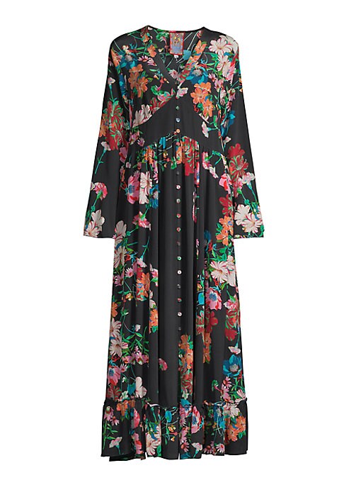 Floral Ruffle Maxi Dress