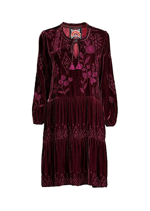 Silk Charm Tiered Dress
