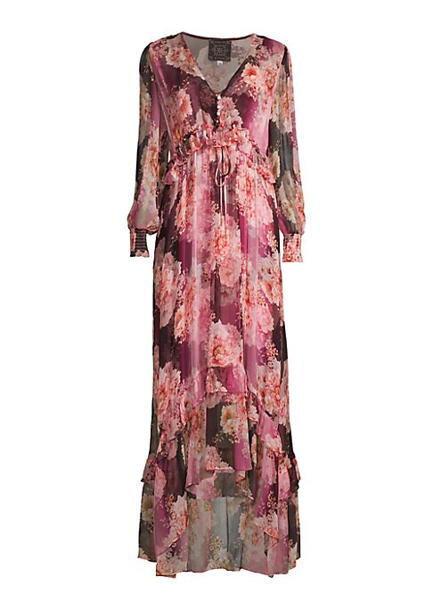 Floral Ruffle Maxi Dress