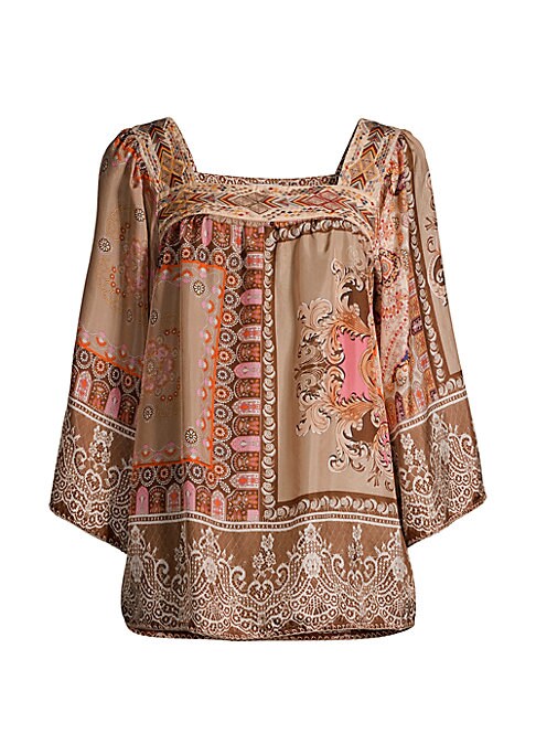 Silk Floral Elegance Blouse