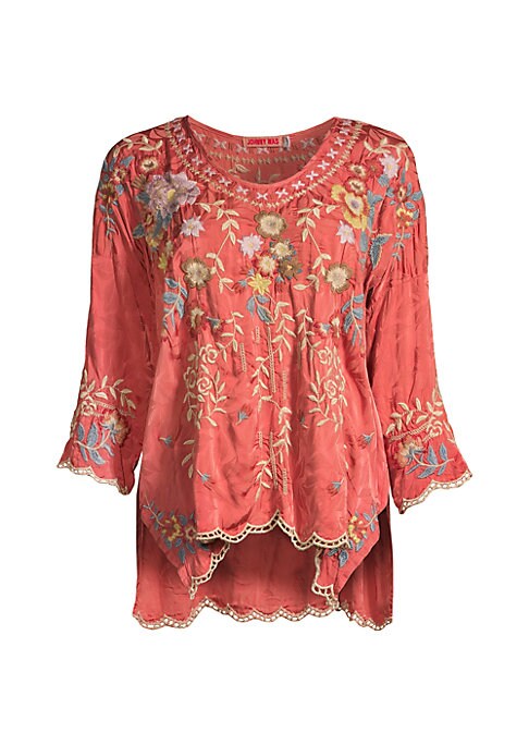 Boho Chic Embroidered Top