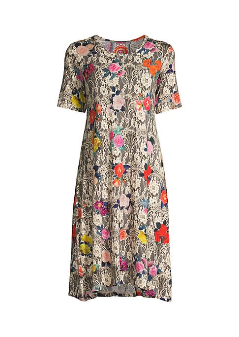 Floral Lace Midi Dress