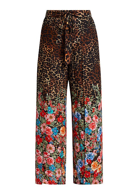 Chic Wildflower Wrap Pants