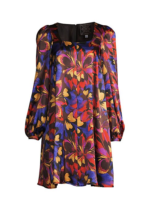 Floral Silk Charm Dress