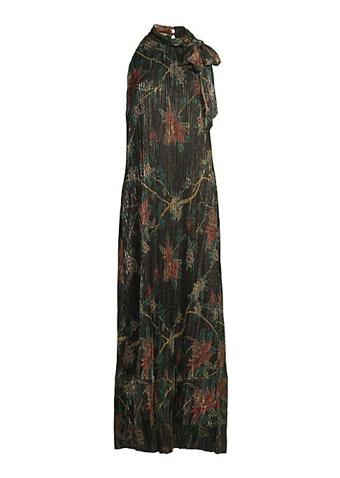 Floral Shine Maxi Dress