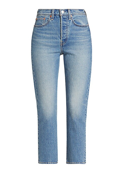 Cropped High-Waist Denim