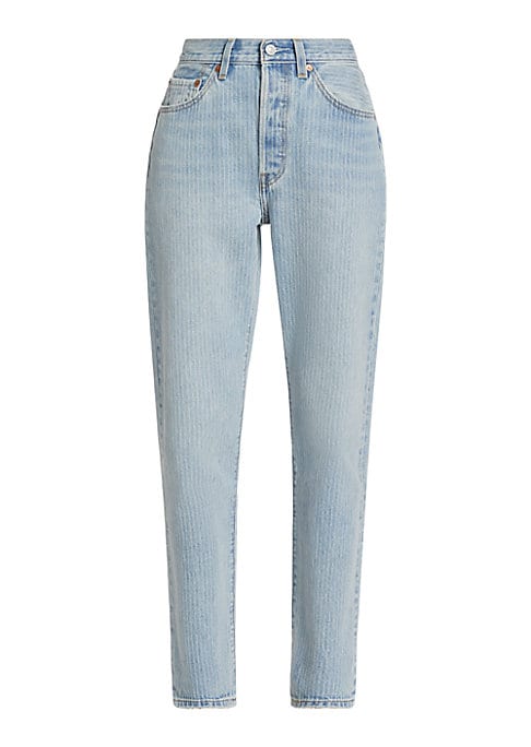 Chic Pinstripe Denim