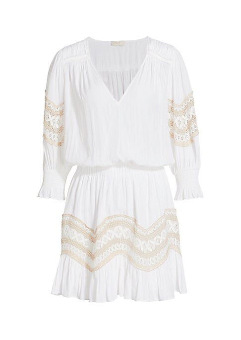 Lace Puff Minidress