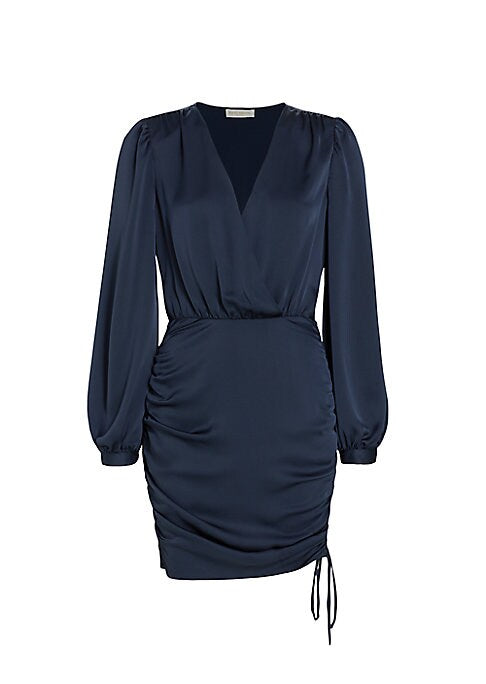 V-Neck Ruched Chic Dress