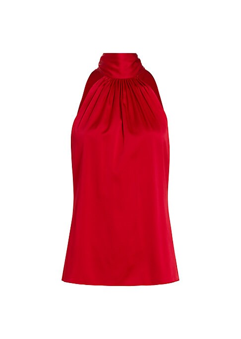 Elegant Silk Bow Top