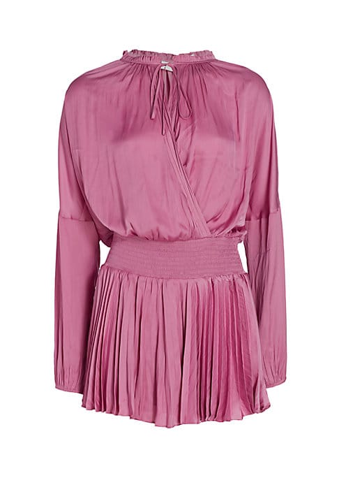 Pleated Breeze Mini Dress