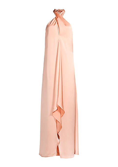 Elegant Satin Halter Gown