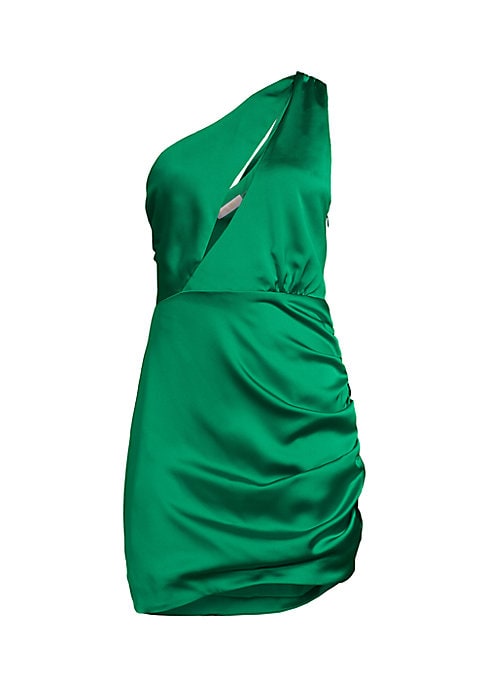 Satin Chic Cutout Dress