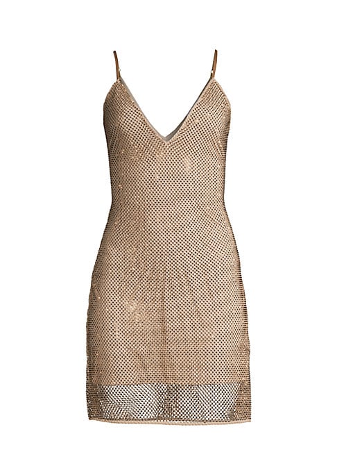 Studded Mesh Little Dress