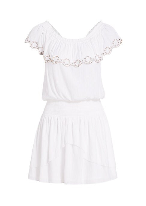 Flouncy Eyelet Minidress