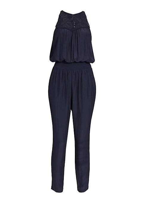 Lace-Panel Chic Jumpsuit