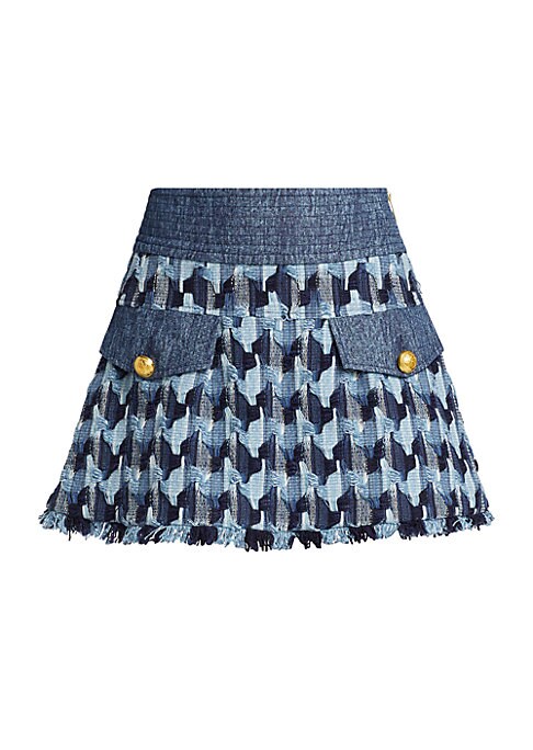 Chic Flared Geometric Skirt