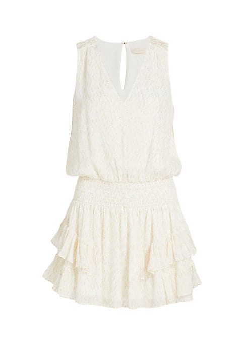 Shimmering Ruffle Minidress