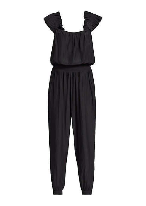 Pleated Strap Jumpsuit