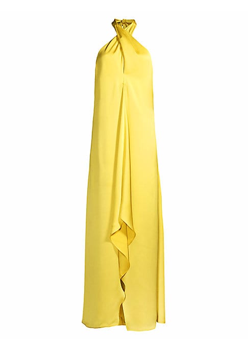 Elegant Satin Halter Gown