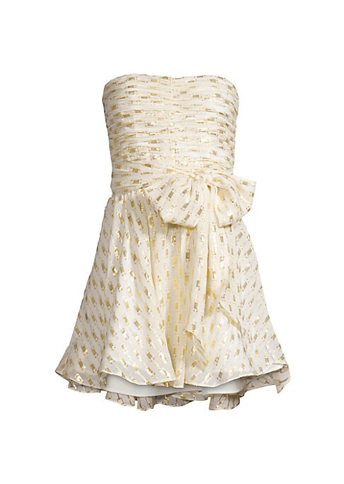Metallic Dot Mini Dress