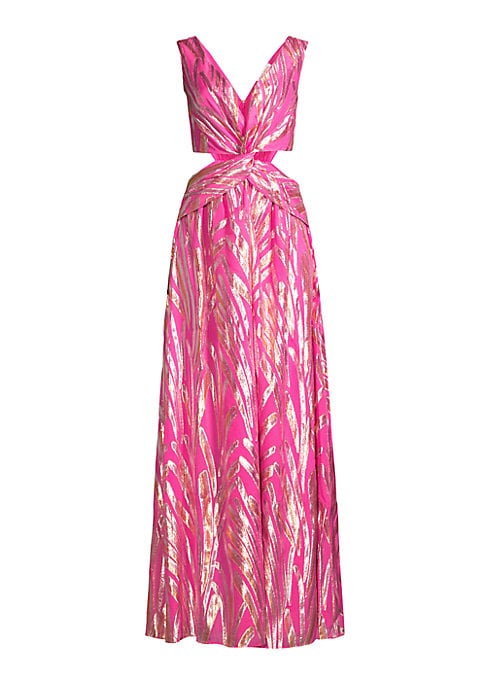 Plunge V-Neck Elegance Gown